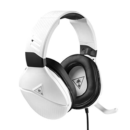 Turtle Beach Recon 200 Cuffie Gaming Amplificate per PlayStation 4, Cablate, Bianco