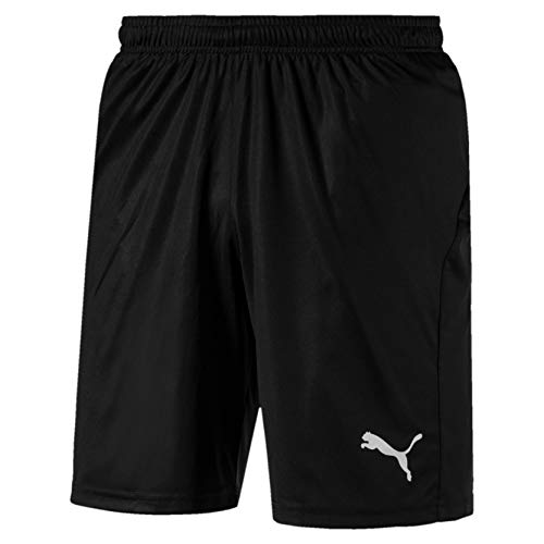 PUMA Liga Core, Pantaloncini Uomo, Nero Black White, L