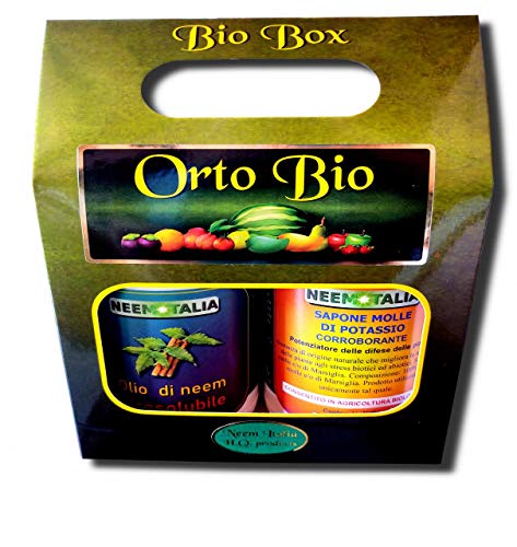 Olio di neem idrosolubile 500 ml + Sapone Molle 5oo gr in BIO Box da Regalo