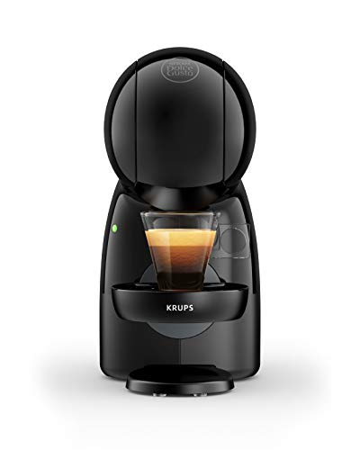 Krups Nescafé Dolce Gusto Piccolo XS KP1A3BKA, Sistema ad Alta Pressione fino a 15 bar, 30 bevande a base di caffè di alta qualità, Capacità del serbatoio 0.8 L, Raccogli-gocce amovibile, Nero