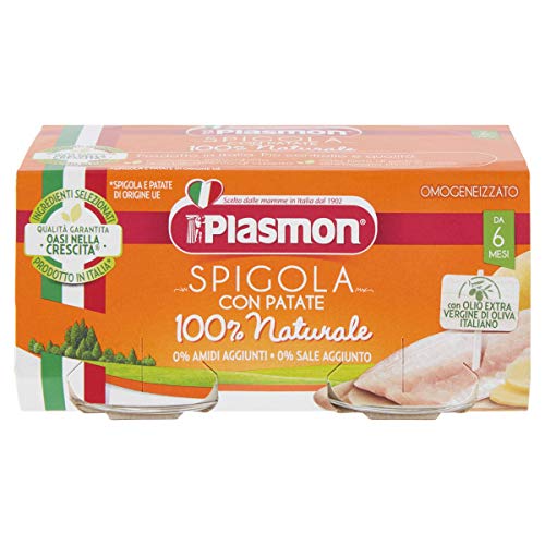 Plasmon Omo Spigola - Branzino - 24 Vasetti da 80 gr