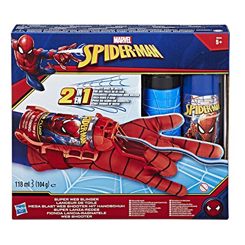 Spider-Man - Guanto Spararagnatele 2-in-1 (Acqua e Ragnatele), B9764EM0