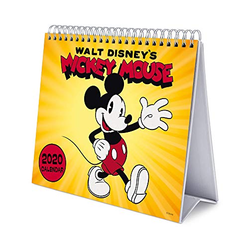 Erik® - Calendario 2020 da tavolo, 17x20 cm - Mickey Mouse, Disney