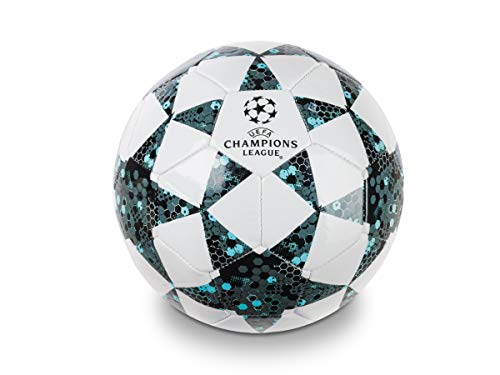 Mondo Toys - Pallone da Calcio da Uomo - Uefa Champions League - size 5 - 400 g -  Colore: Bianco/Nero/Blu - 13846