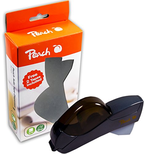 Peach po101 Tape Dispenser | semiautomatico Tischer Dispenser per nastro adesivo |12 mm – 19 mm Rotolo Larghezza | incluso 2 Rotolo | maneggevole | Pratico | preciso