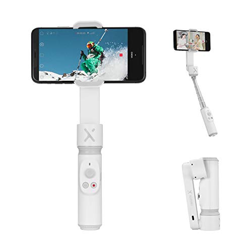 ZHIYUN Smooth-X Smartphone Pieghevole Stabilizzatore del Giunto Cardanico Stick per Selfie Vlog Youtuber (Bianco）