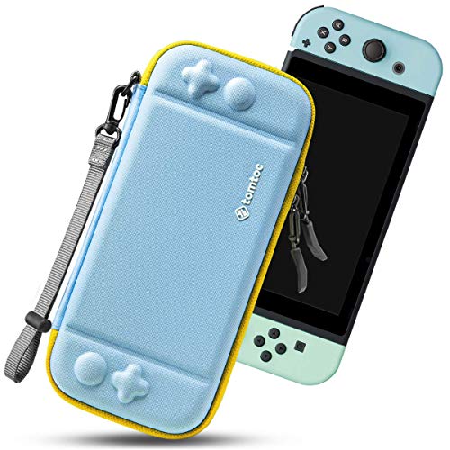 tomtoc Custodia Rigida Sottile Compatibile con Nintendo Switch, Custodia da Viaggio Portatile Brevettata Originale Copertura Copri Console Regolabile, 10 Cartucce di Gioco