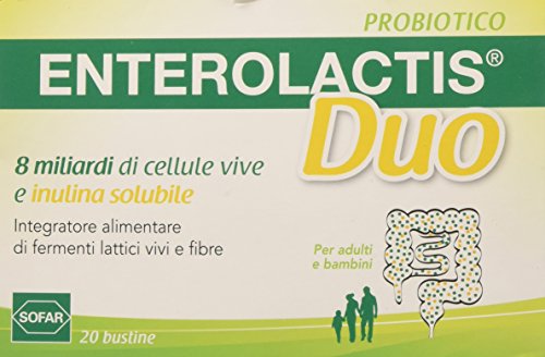Sofar Enterolactis Duo Integratore Alimentare di Fermenti Lattici - 20 Bustine