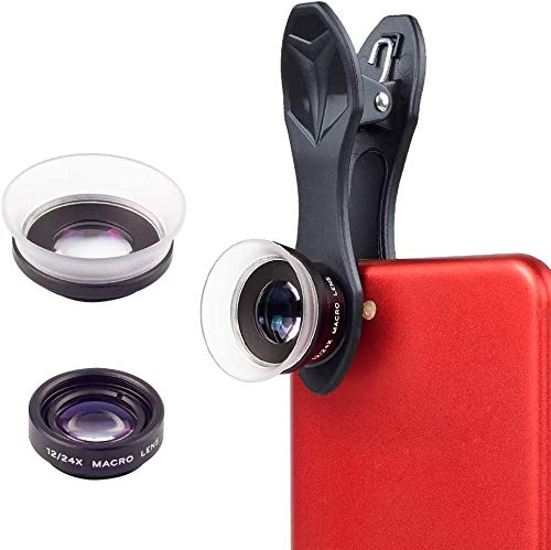 APEXEL Lente Macro-2 in 1 12x obiettivo macro + 24x Kit Macro mobile Camera Lens per Iphone Samsung HTC Xiaomi Android Smartphone