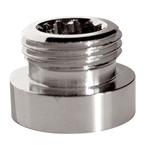Riduzione adattatore metallico per il rubinetto di acqua del rubinetto 22 millimetri femminile a 1/2 