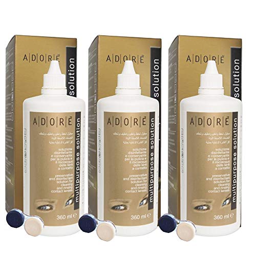 ADORE Soluzione salina multiuso per lenti a contatto - 3 pack da 360ml