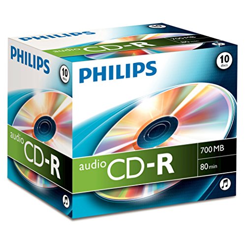 Philips CD-R 80MIN - Confezione da 10