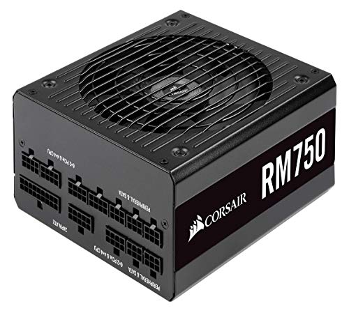 Corsair RM750 Alimentatore ATX, Completamente Modulare, 80 Plus Gold, 750 Watt, Serie RM, Nero