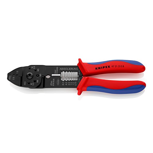 KNIPEX 97 21 215 B Pinza per capicorda brunita rivestiti in materiale bicomponente 230 mm