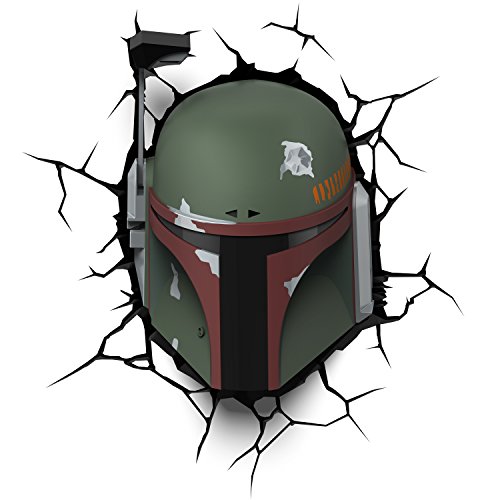 3D Light Fx Lampada LED 3Dlightfx-Star Wars Ep7 Boba Fett con Timer, Multicolore, 27 x 14.5 x 32 cm