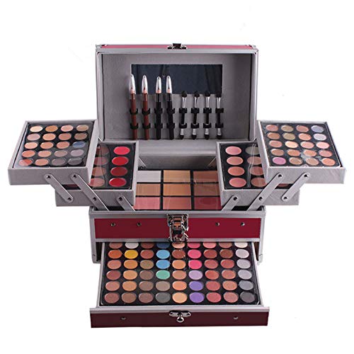 FantasyDay® 132 Colori Makeup Contouring Kit combinazione con Palette Ombretti, Correttore, Polvere del Sopracciglio, Polvere Ombreggiante, Fard, Lucidalabbra e Polvere Pressata #3