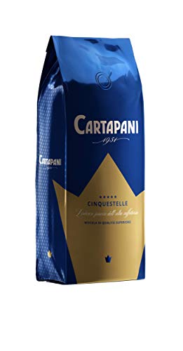 Cartapani 1951 | CINQUESTELLE in grani | caffè gourmet rigorosamente selezionati per l'espresso perfetto | 1kg