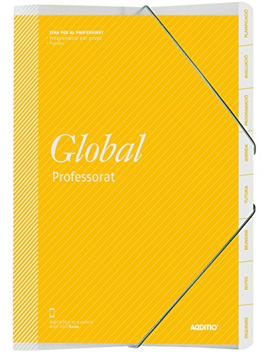 Additio P171-Cartellina globale catalano per insegnanti, colore: giallo