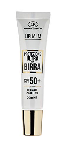 Lip Balm, protezione labbra ULTRA alla Birra, protegge da sole e vento, protezione solare spf 50+ (1x20ml) - LR Wonder Company