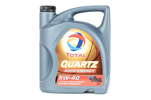 Total - Lubrificante Quartz 9000 Energy 5W-40 per motori benzina e diesel, flacone da 5 l