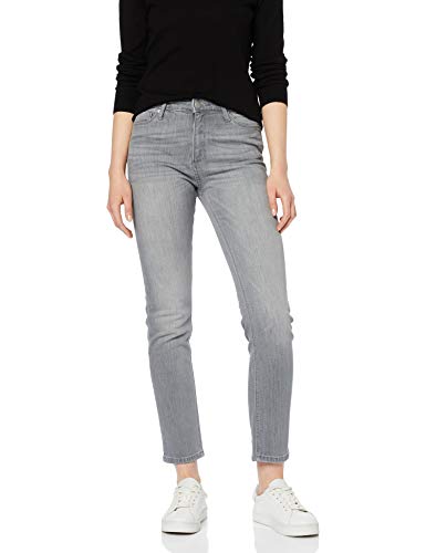 Marchio Amazon - MERAKI Jeans Slim Donna, Grigio (Grey), 29W / 32L, Label: 29W / 32L