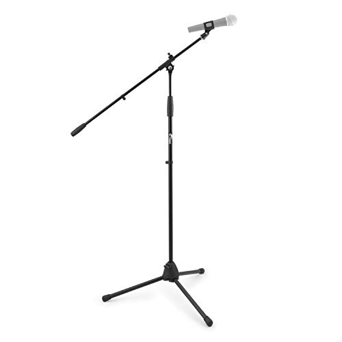 Tiger Music Mca 68 Bk Supporto Microfono Con Giraffa e Morsetto, Nero