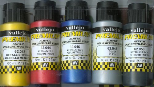 Vallejo Premium - Colori acrilici, 60 ml, 5 Pezzi, Colori Asortiti