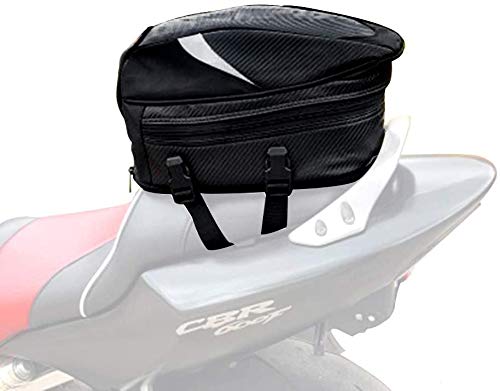AnXin, borsa da sellino per moto, impermeabile, multifunzione, in similpelle, 18,5 litri
