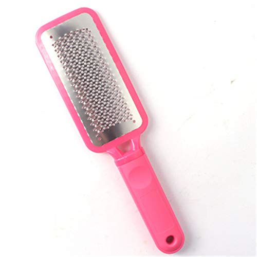 ZSH Lima per Piedi -Callus Remover Lima per Piedi Grossa raspa Piede in Acciaio Inossidabile Colossale Scrubber Salon Home Pedicure Strumento per la Cura dei Piedi per i Piedi Morbidi,Rosa