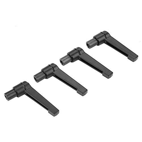 Hyuduo 4PCS Maniglia Regolabile Metallo Riparazione delle manopole della Macchina Leva di serraggio Regolabile Acciaio Inossidabile M4 / 5/6/8/10/12 con Filettatura Interna(M4-50mm)