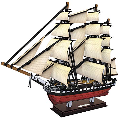 CubicFun Puzzle 3D USS Constitution Nave Kit di Modellismo per Adulti e Bambini, 193 Pezzi