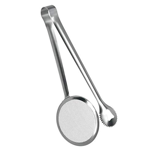 Metaltex Pinza Schiumarola in frituras, Acciaio Inox, Argento, 10 cm