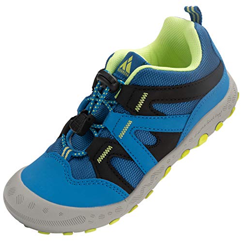 Scarpe Bambini Scarpa da Trekking Ragazzi Antiscivolo Scarpette da Montagna Ragazzo Traspiranti Calzature Bambino Blu A 37 EU