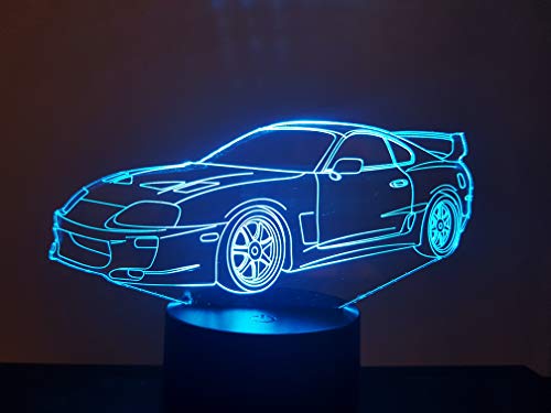 disegno compatibile TOYOTA SUPRA, lampada da salotto 3D