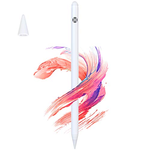 Mees - Pennino touch migliorato di terza generazione per iPad 2018 e 2020, con riiezione del palmo, punta fine 1 mm, penna per iPad, ad alta precisione per disegno, pittura e scrittura