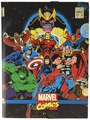 Erik CSG0067 Cartellina con chiusura elastica angolare A4 - Marvel Comics Avengers