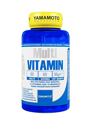 Yamamoto Nutrition Multi VITAMIN integratore alimentare multivitaminico ad ampio spettro con minerali 60 compresse