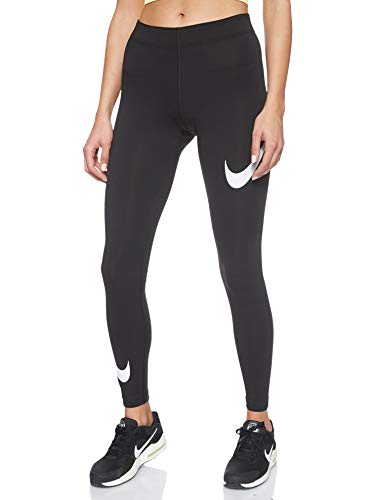 Nike NILCO Sportswear Leg-A-See Swoosh Nslegasee Collant da Donna, Donna, Black/White, S