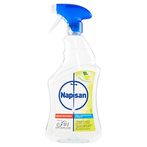 Napisan Spray Igienizzante Superfici, Limone e Menta, 750 ml
