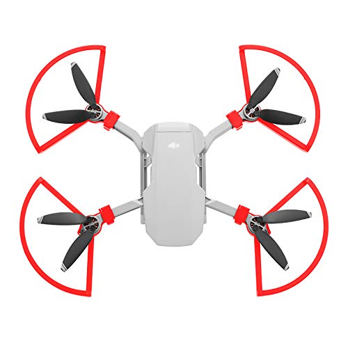 RC GearPro 4PCS Puntelli a sgancio rapido Protezioni eliche Anello di protezione per DJI Mavic Mini Drone (Rosso)
