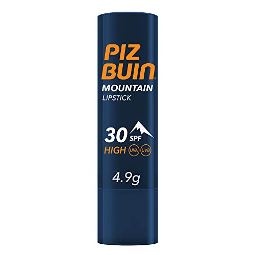 PIZ BUIN, Stick Labbra Montagna, Protezione Alta 30 SPF, Filtro Solare UVA/UVB, Mountain Lipstick, 4.9gr