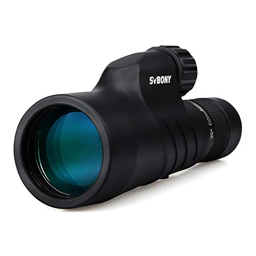 Svbony SV45 Monoculare, 10-30x50 Zoom Monocolo, HD Ottica FMC Prisma BAK4 Impermeabile Mini Cannocchiale per Osservazione uccelli Campeggio Viaggiando