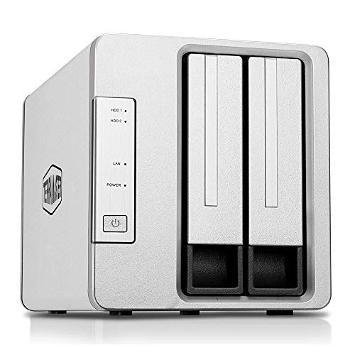TERRAMASTER F2-221 Nas 2bay Cloud Storage Intel Dual Core 2.0 GHz Plex Media Server Storage di Rete(Senza Disco)