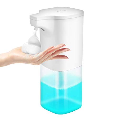 ATOKIT Dispenser automatico di sapone in schiuma da 350 ml con erogatore di schiuma senza tatto, sensore IR Touch Free Hand Soap Dispenser bottiglia per bagno e cucina