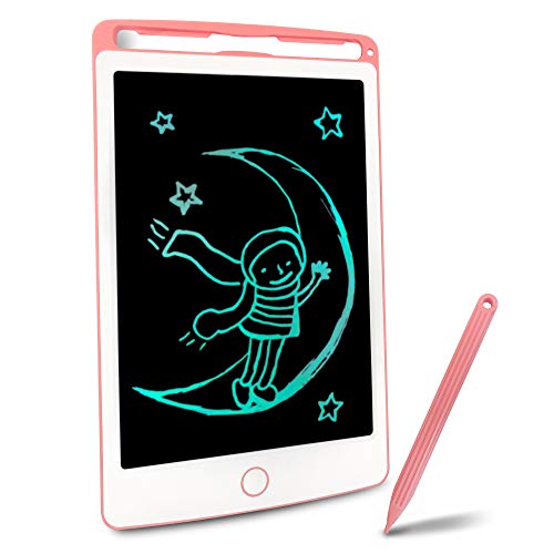 Richgv Tavoletta Grafica LCD Scrittura Digitale, Elettronico 8.5 Pollici Portatile Ewriter Cancellabile Disegno Pad Writing Tablet con Stilo per Bambini Adulti della Casa Scuola Ufficio (Rosa)