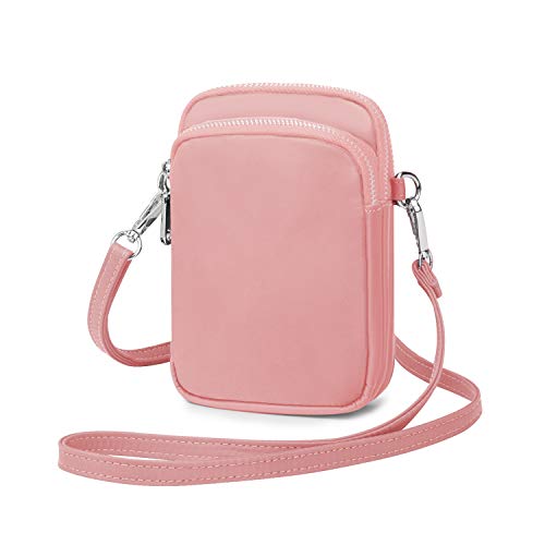 Wind Took Borsa per Telefono a Tracolla da Donna Piccola Borsa per cellulare Borsa a Tracolla per Cellulare Portafoglio a Tracolla Crossbody Bag Portamonete 11 x 5 x 17cm Rosa