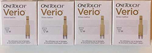 ONETOUCH VERIO - 100 Strisce Reattive per Test della Glicemia - ONE TOUCH