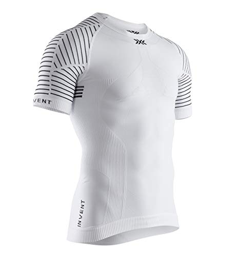 X-Bionic Invent Light Shirt Round Neck Short Sleeve Men, T Uomo, Arctic White/Dolomite Grey, L