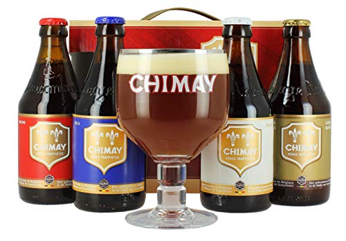 4 Bottiglie di Birra Chimay con Bicchiere in Omaggio