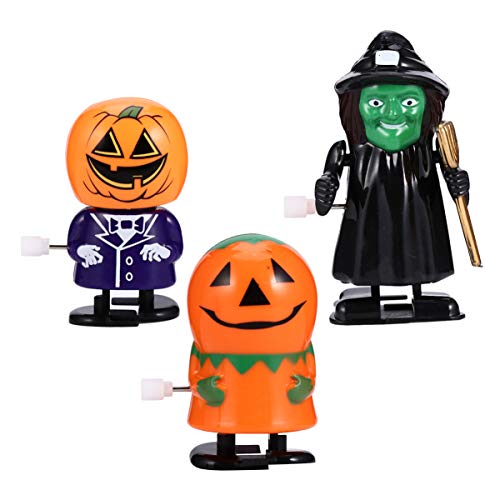 TOYANDONA 3 Pezzi di Halloween Giocattoli a Molla Strega Fantasma Zucca Avvolgere Riempimenti di Calze Bomboniere di Halloween per Bambini